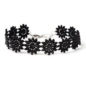 Amrita Singh black beaded flower choker